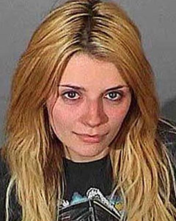 Mischa Barton DUI mugshot after Los Angeles arrest.