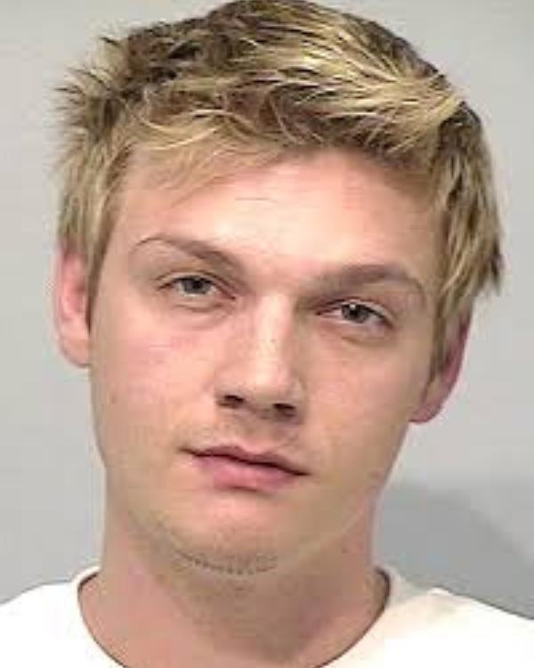 Nick Carter DUI  mugshot after Los Angeles arrest.