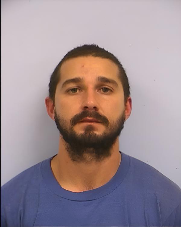 Shia Labeouf DUI mugshot after Los Angeles arrest.